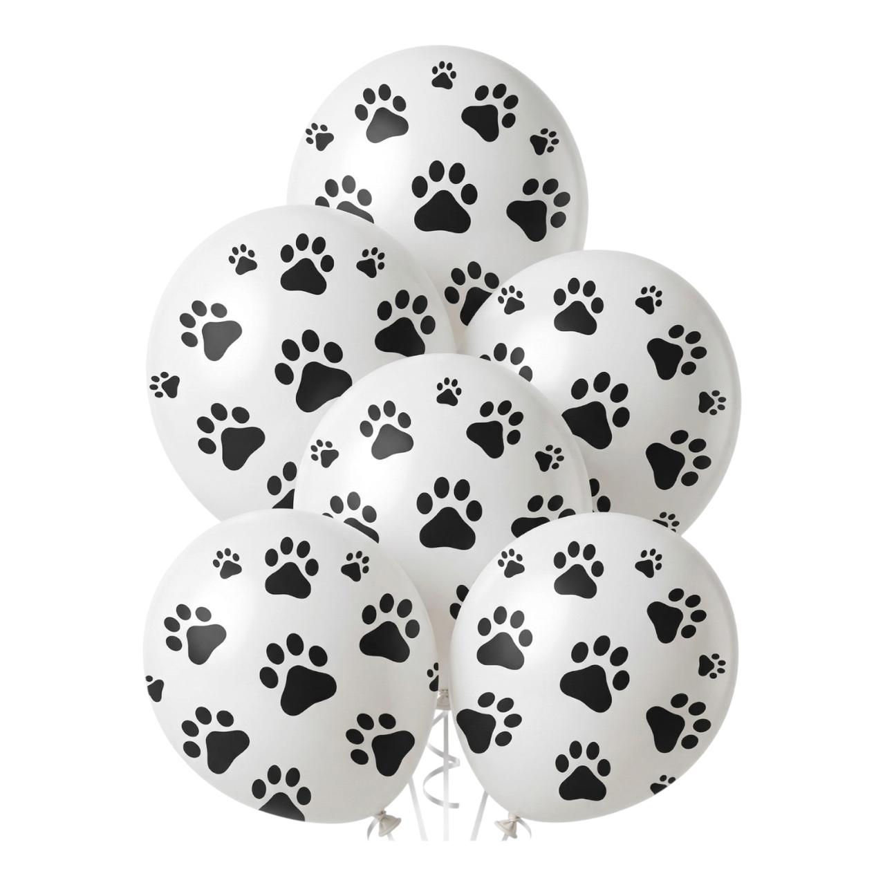 Globo Huellitas 12" C/10