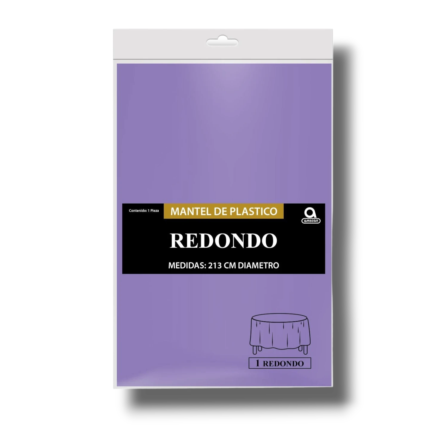 Mantel Redondo Lavanda C/1