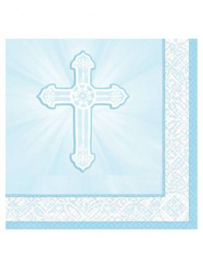 Servilleta G Radiant Cross Blue C/16