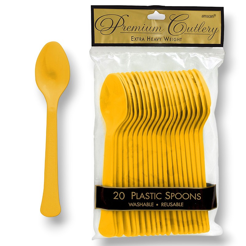 Cucharas Amarillo Tropical C/20