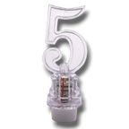 Vela Led Numero 5 C/1