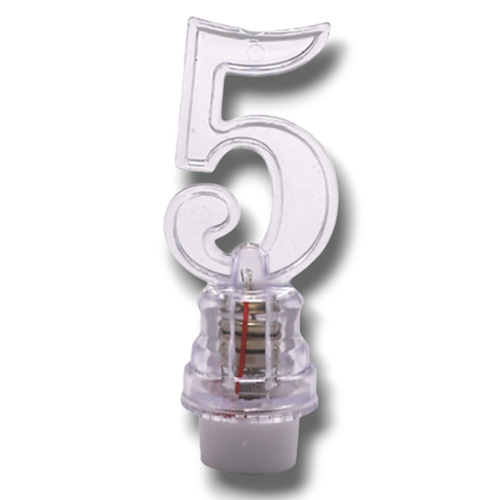 LED Candle Number 5 C/1