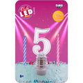 Vela Led Numero 5 C/1