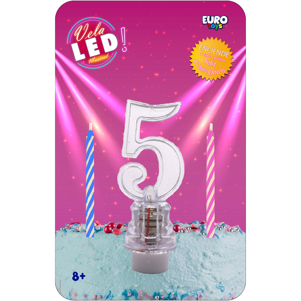 LED Candle Number 5 C/1