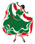 Adorno Movil Bailarina Folklorica  C/1