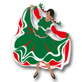 Folkloric Dancer Mobile Ornament C/1