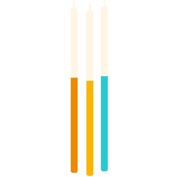 Rainbow Candles C/12