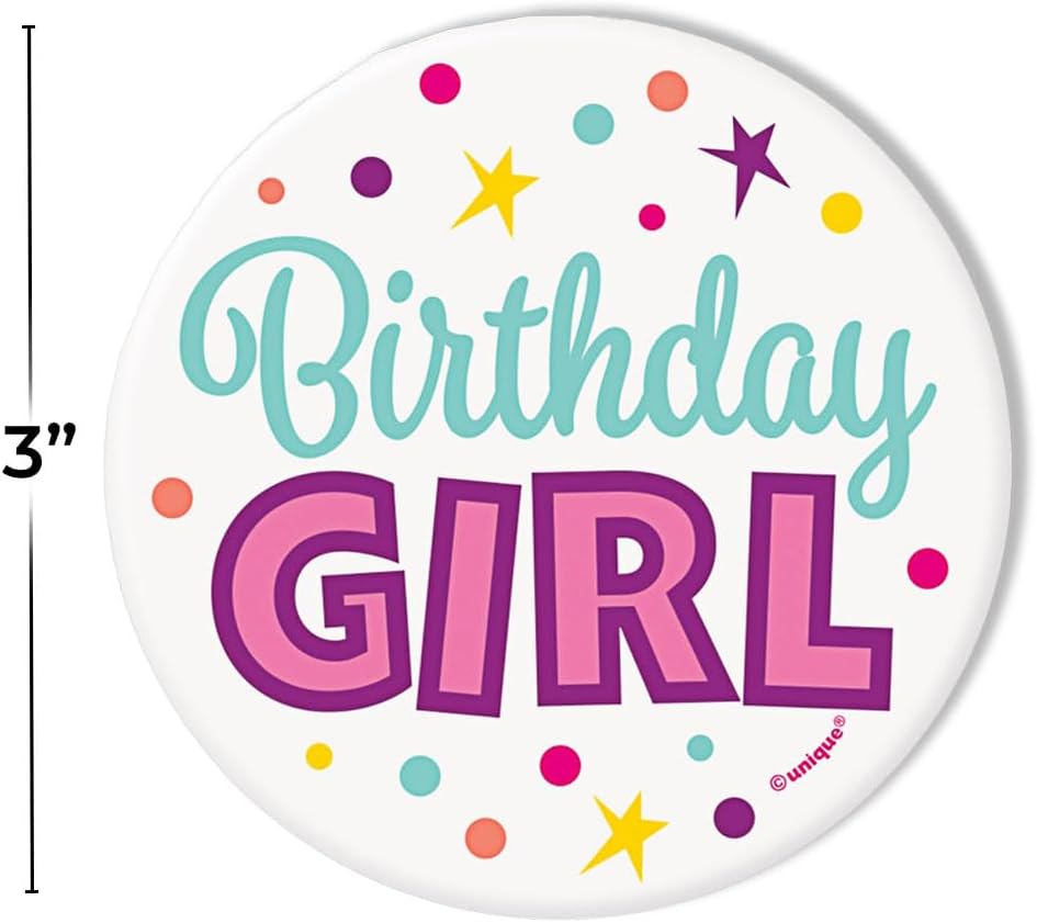 Boton Birthday Girl C/1