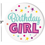 Birthday Girl Button C/1