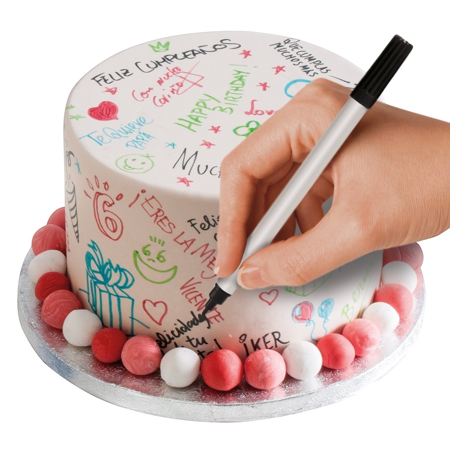 Edible Cake Marker Double Tip Black C/2