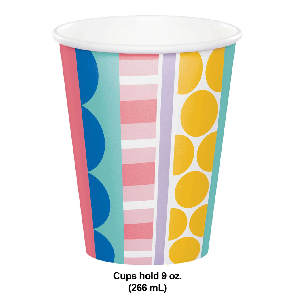 Vaso 9oz Party Patterns C/8