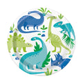 Plate 9" Blue &amp; Green Dinosaur C/8