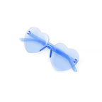 Lentes Corazon Azul C/1