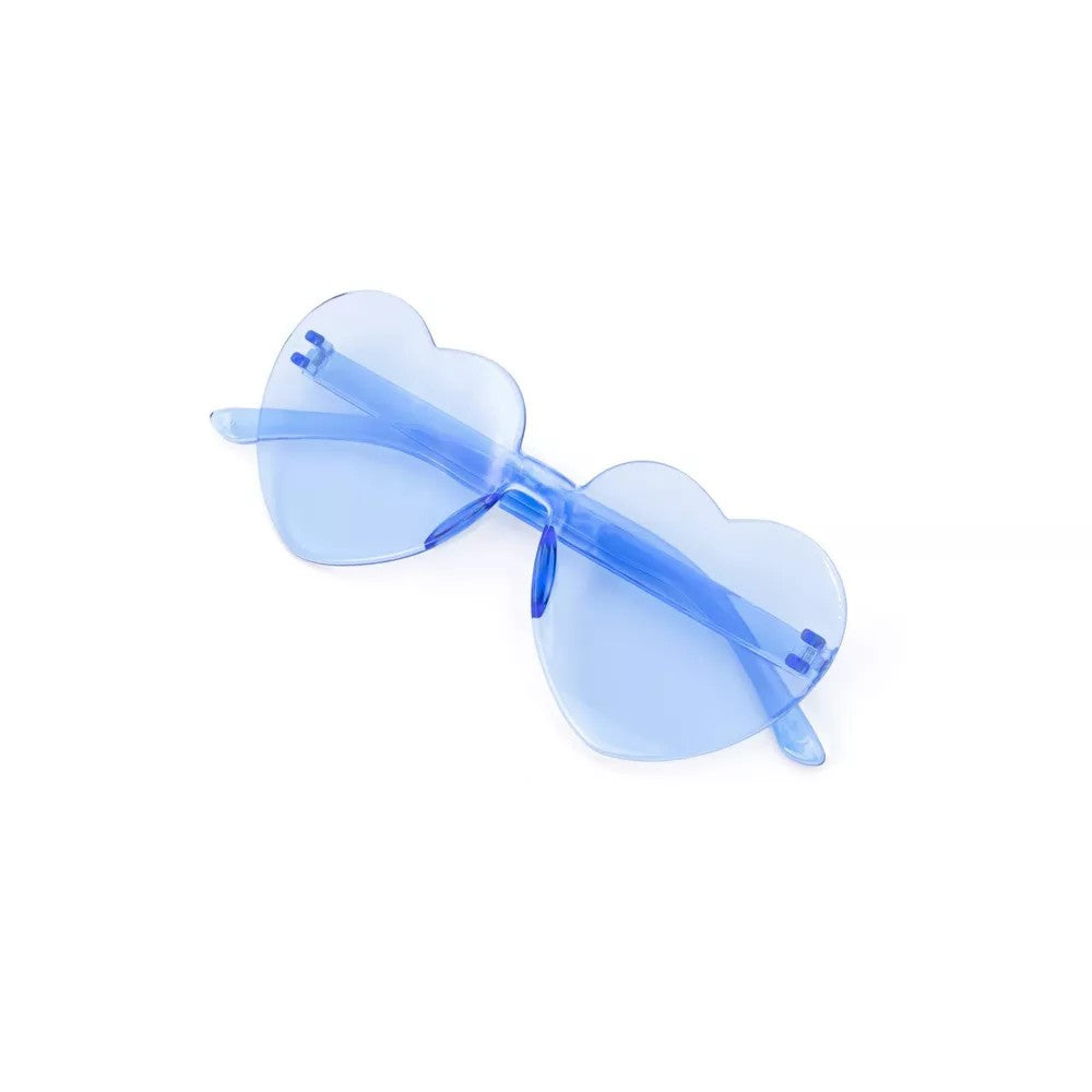 Lentes Corazon Azul C/1