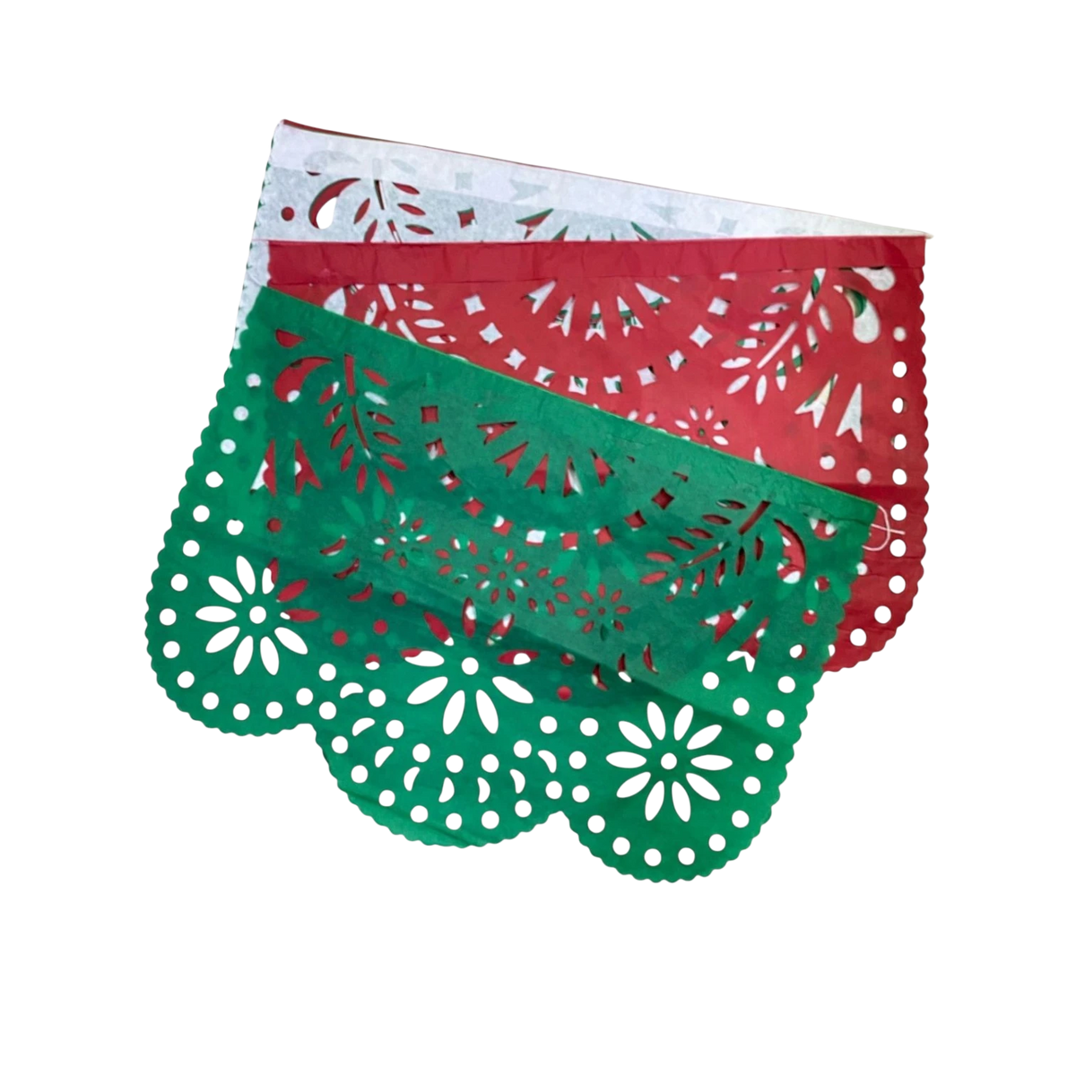 Floral Tricolor Glitter Paper Bow (1 Pack)