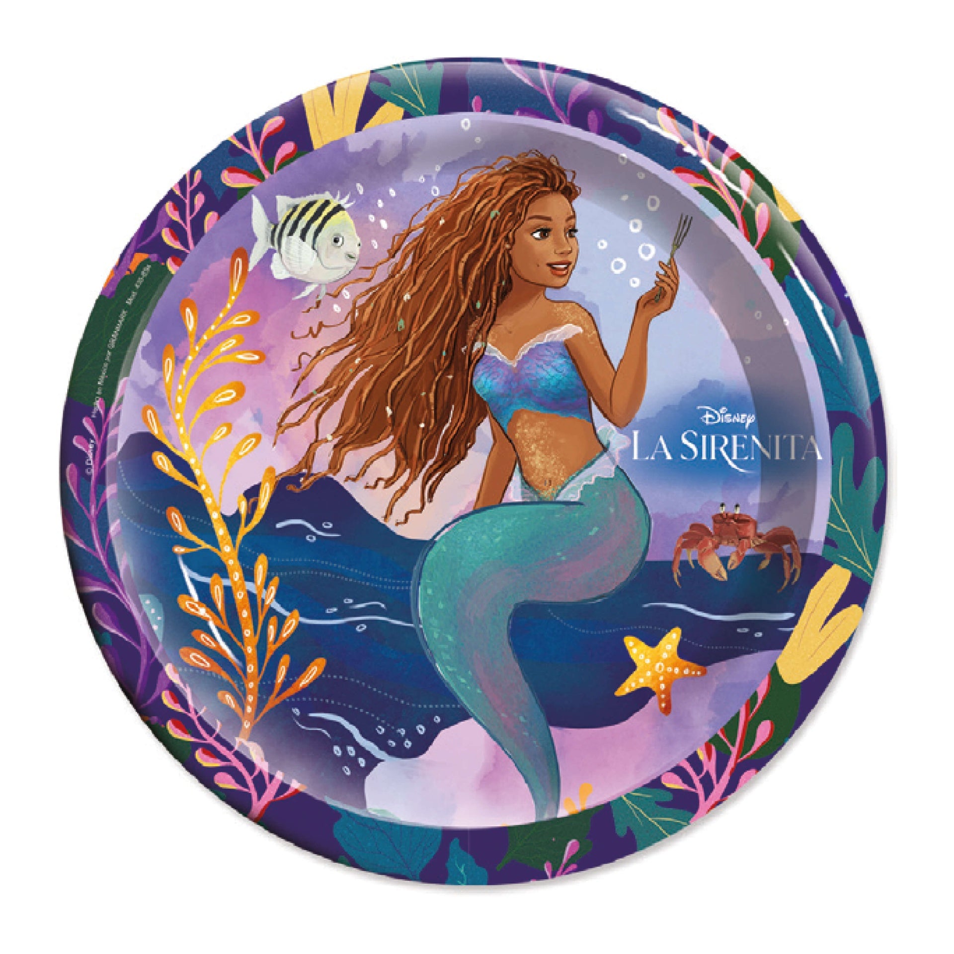7" Little Mermaid Plate C/6