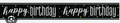 Black Happy Birthday Banner C/1