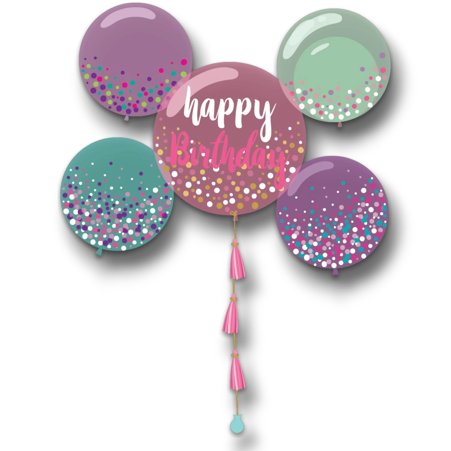 Mobile Ornament Happy Birthday Sweet Balloons C/1