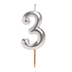 Vela Comic Plata Numero 3 C/1