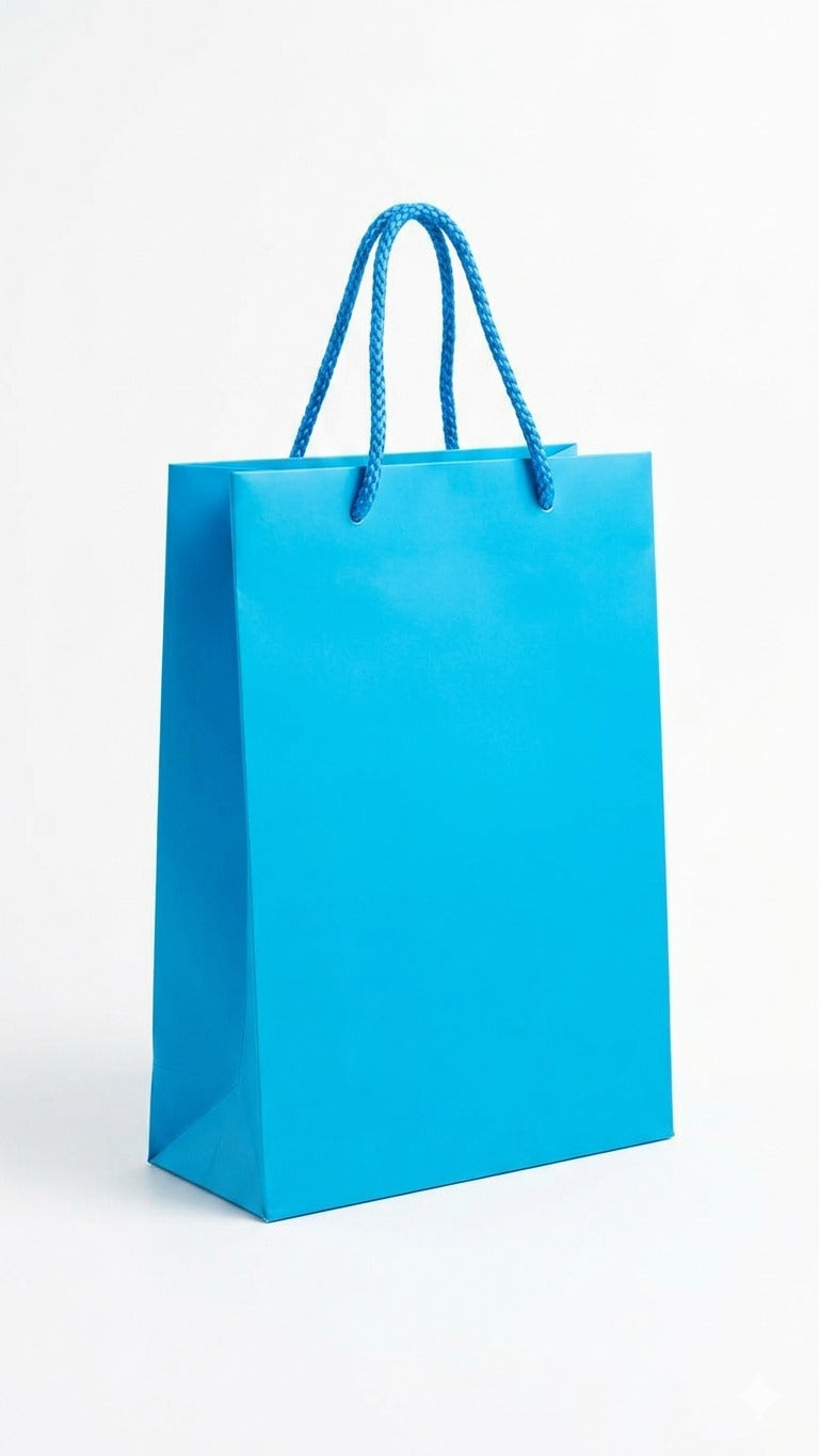 Bolsa De Regalo Mediana Azul Bebe C/1