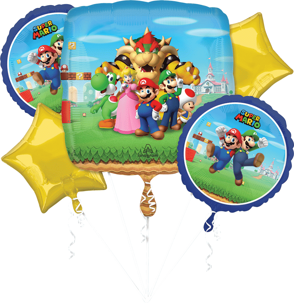 Globo Bouquet Super Mario C/5