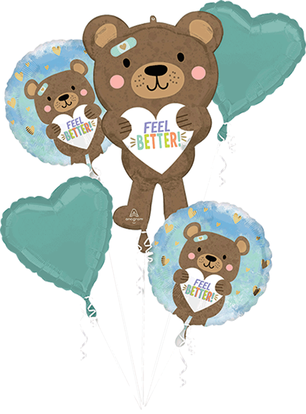 Balloon Bouquet Feel Better C/5