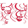 Swirl Decorations Red C/12