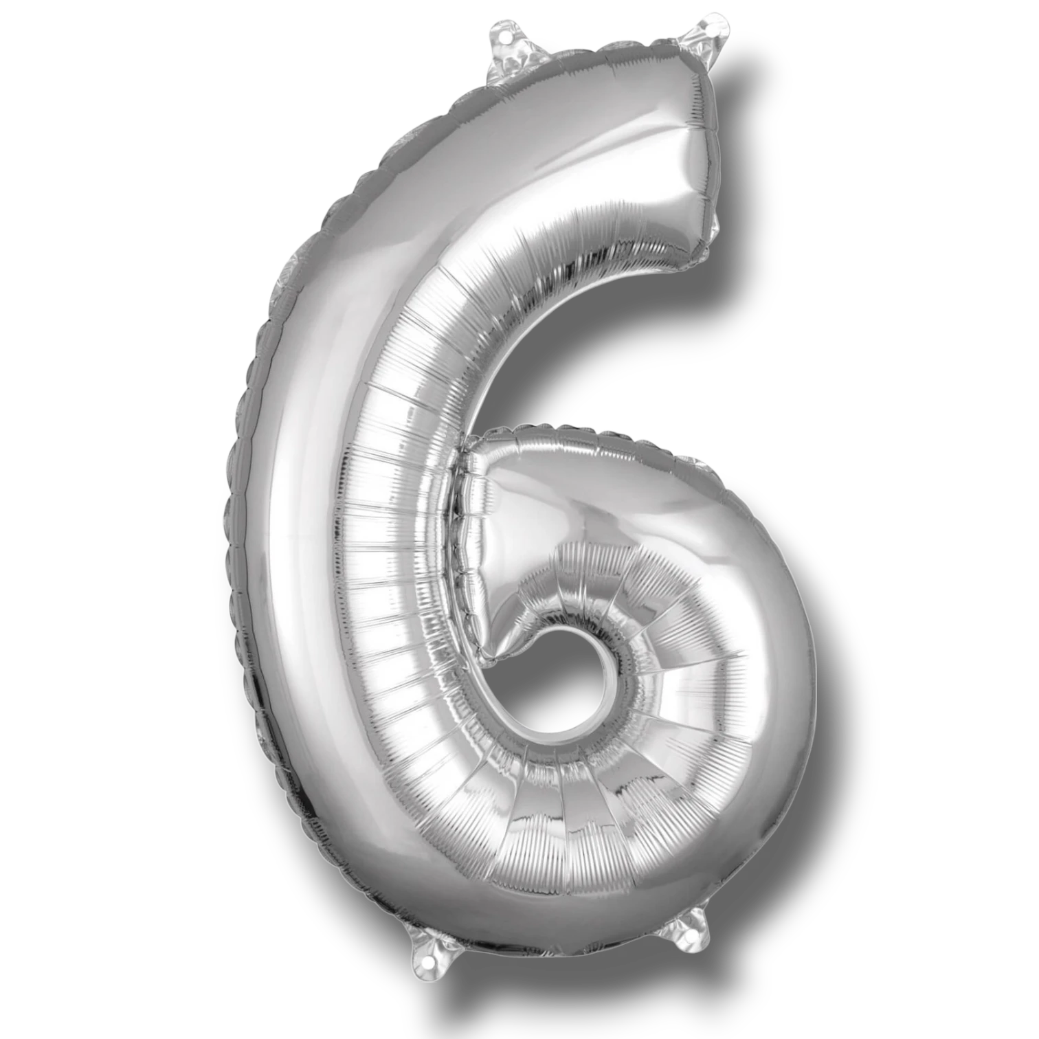 Globo 26" Numero 6 Plata C/1
