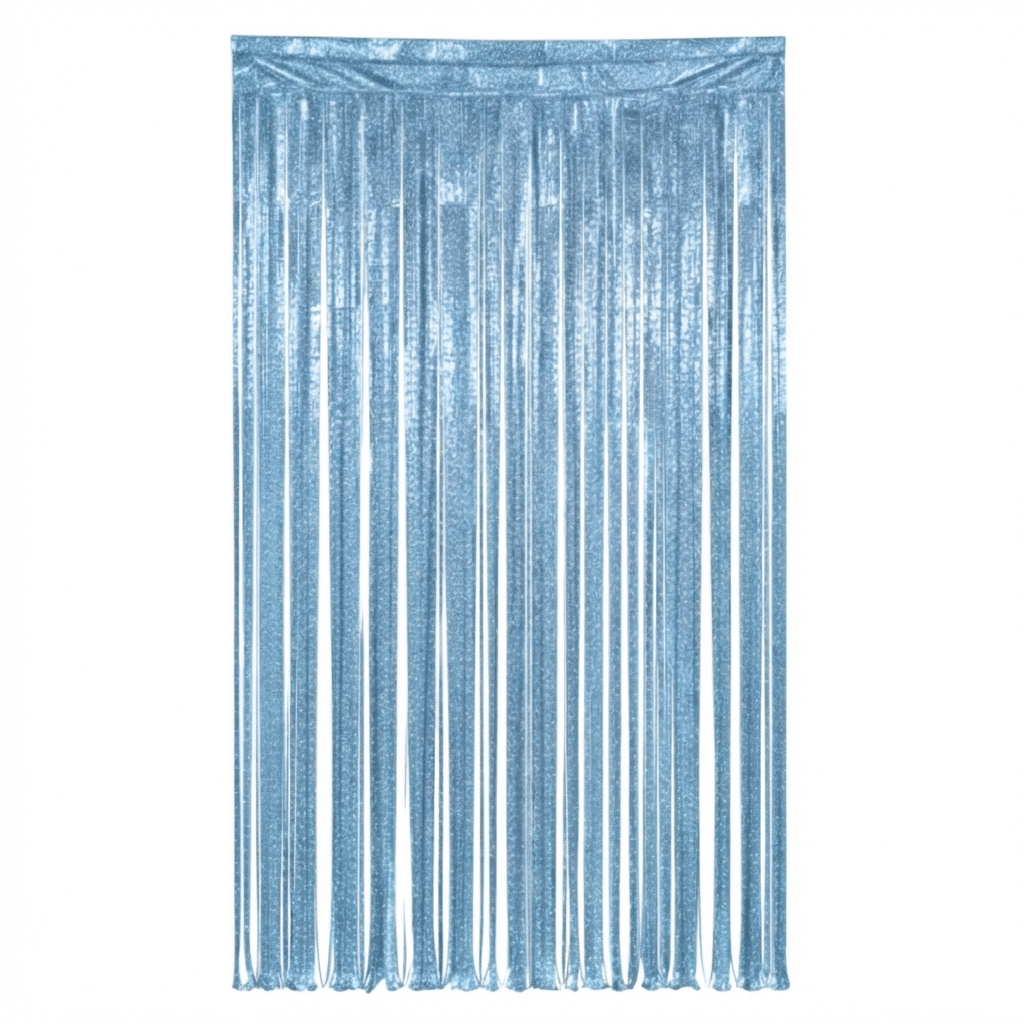 Cortina Metalica Frost Azul Bebe C/1