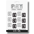 Glitz Black 60th Birthday Hanging Decorations  C/1