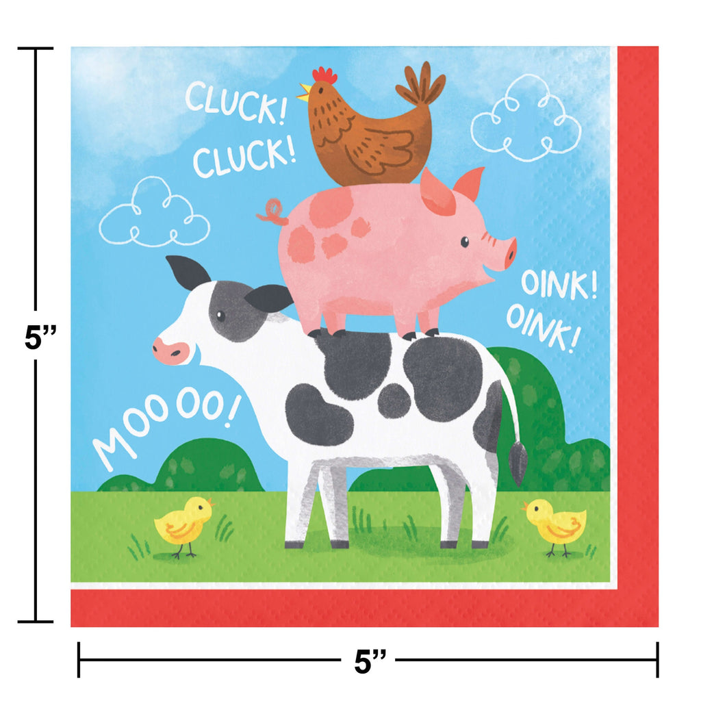 Servilleta CH Farm Animals C/16