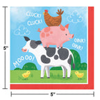 Servilleta CH Farm Animals C/16
