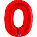 Globo 40" Numero 0 Red