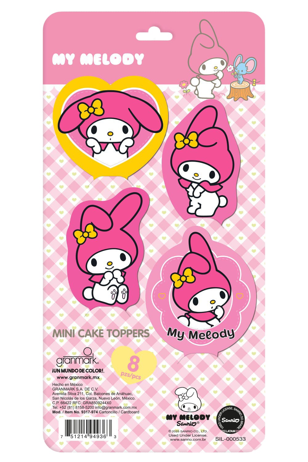 Mini Cake Toppers My Melody C/8