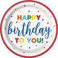 Plate 9" Dots And Stars Brithday C/8