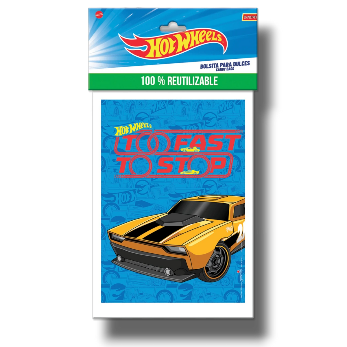 Bolsa Para Dulces Hot Wheels C/25