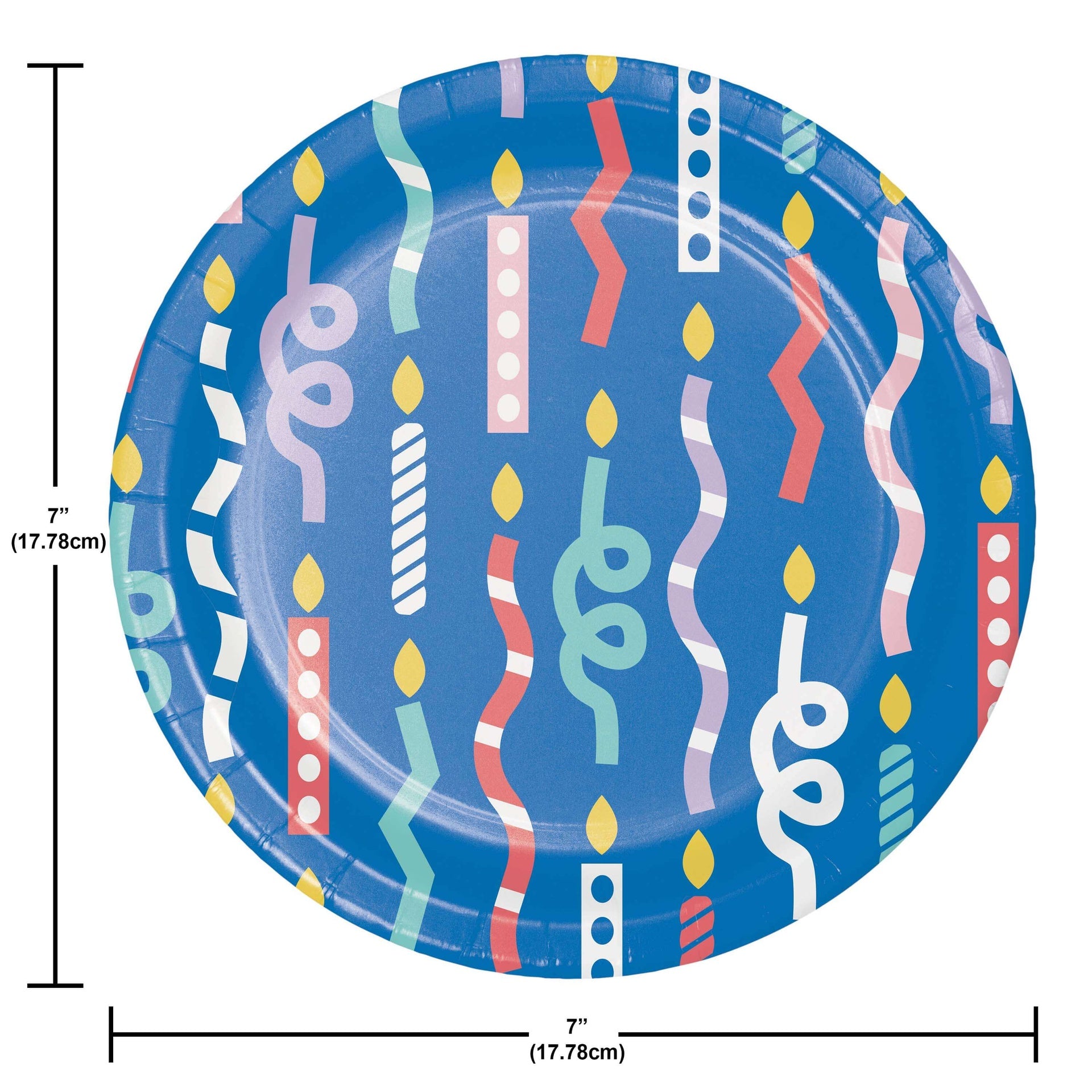 7" Party Patterns Plate C/8