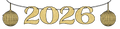 Die-Cut Garland Happy New Year C/1