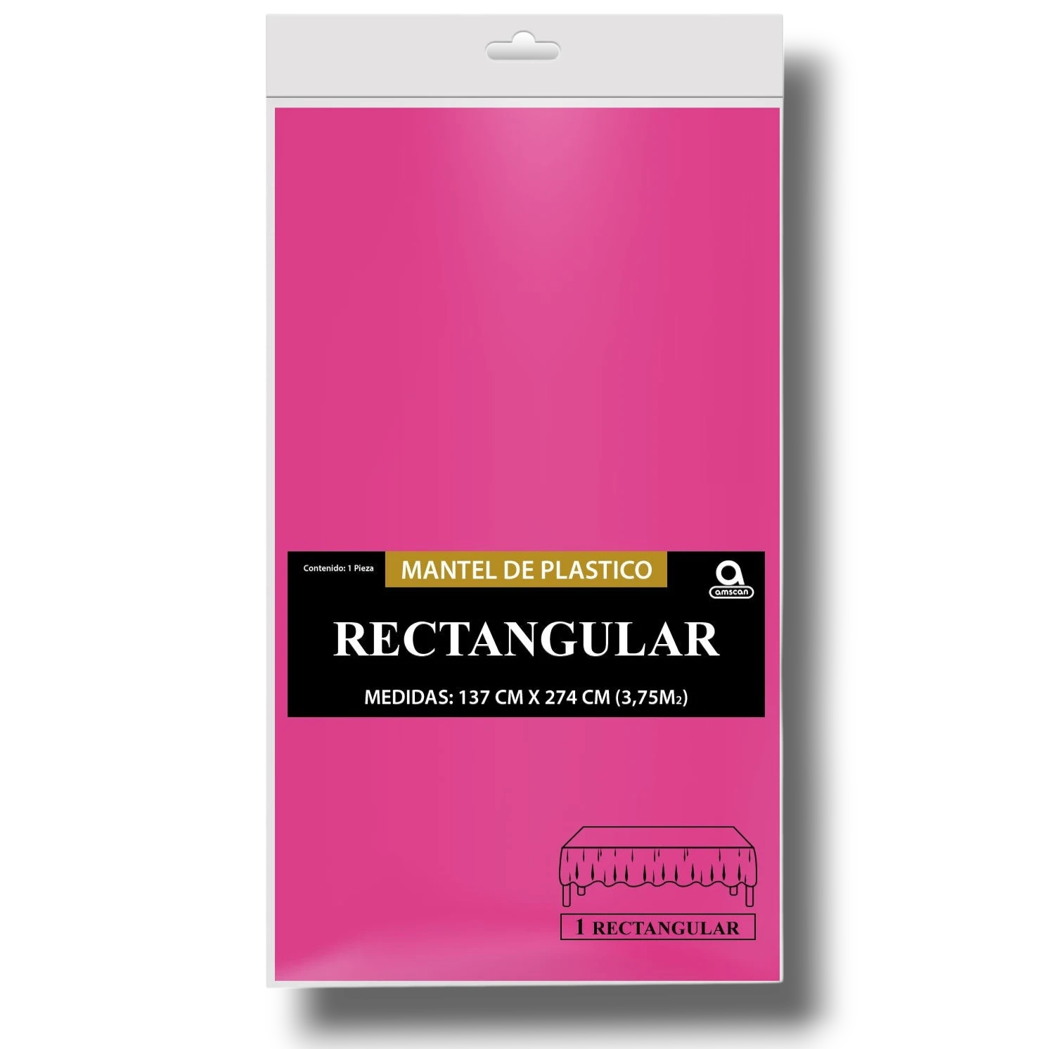 Mantel Rectangular Magenta C/1