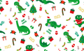 Christmas Dinosaur Wrapping Paper C/1