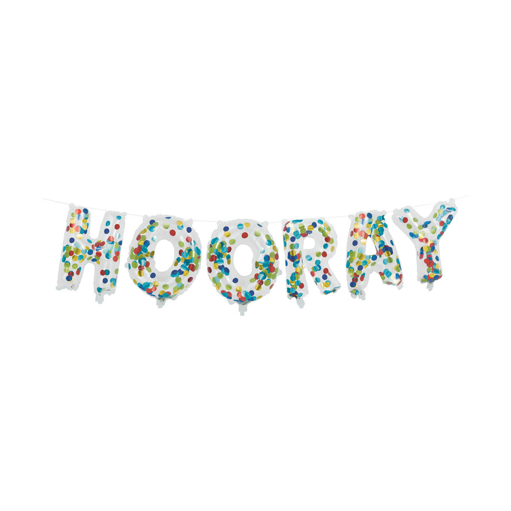 Baloon Banner Kit Hooray Confetti C/1