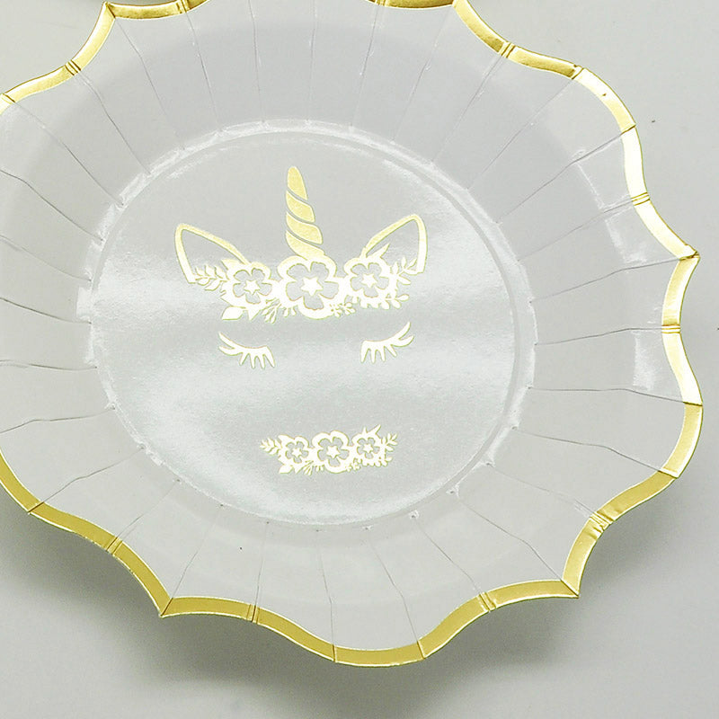 9" Golden Unicorn Plate C/8