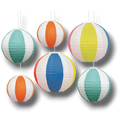 Ball-Shaped Paper Lanterns C/6