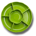 Charola Con Division Verde Kiwi C/3
