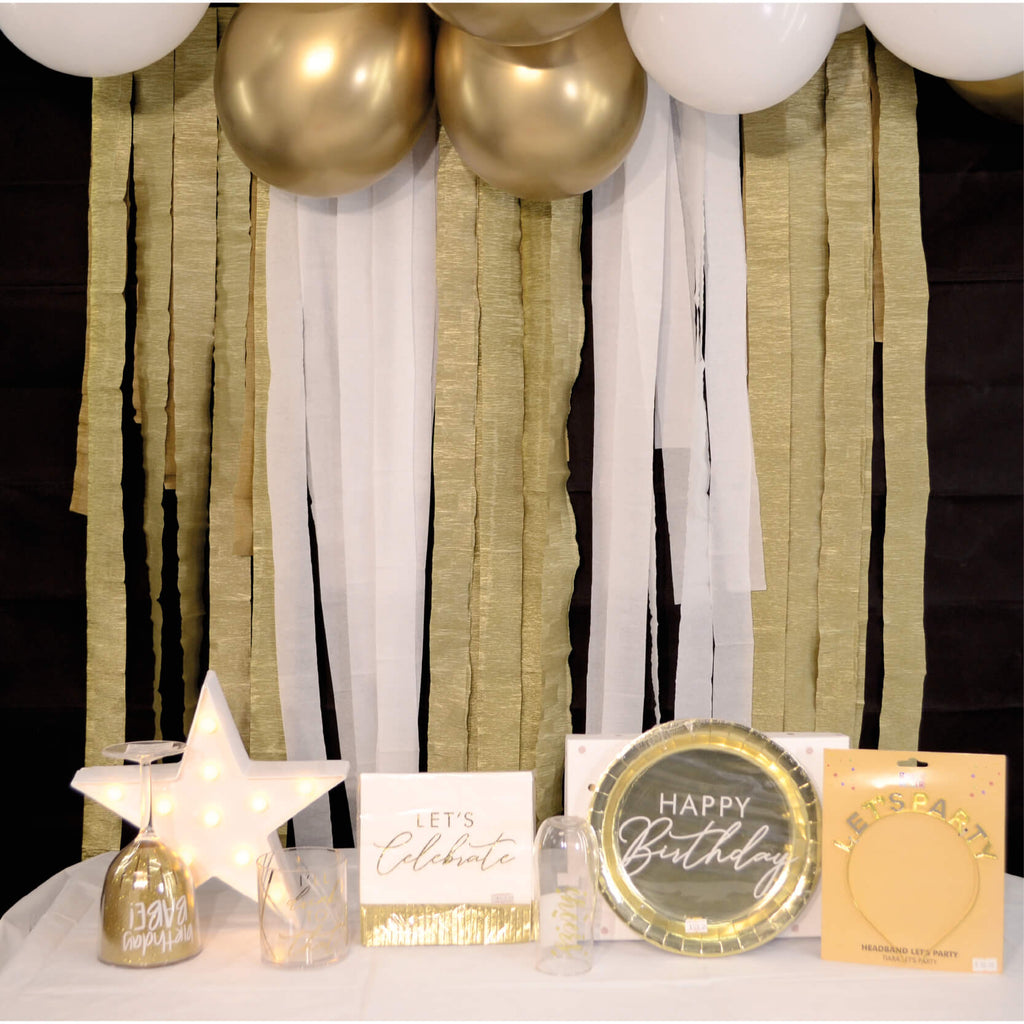 Balloon Backdrop Kit Dorado C/1