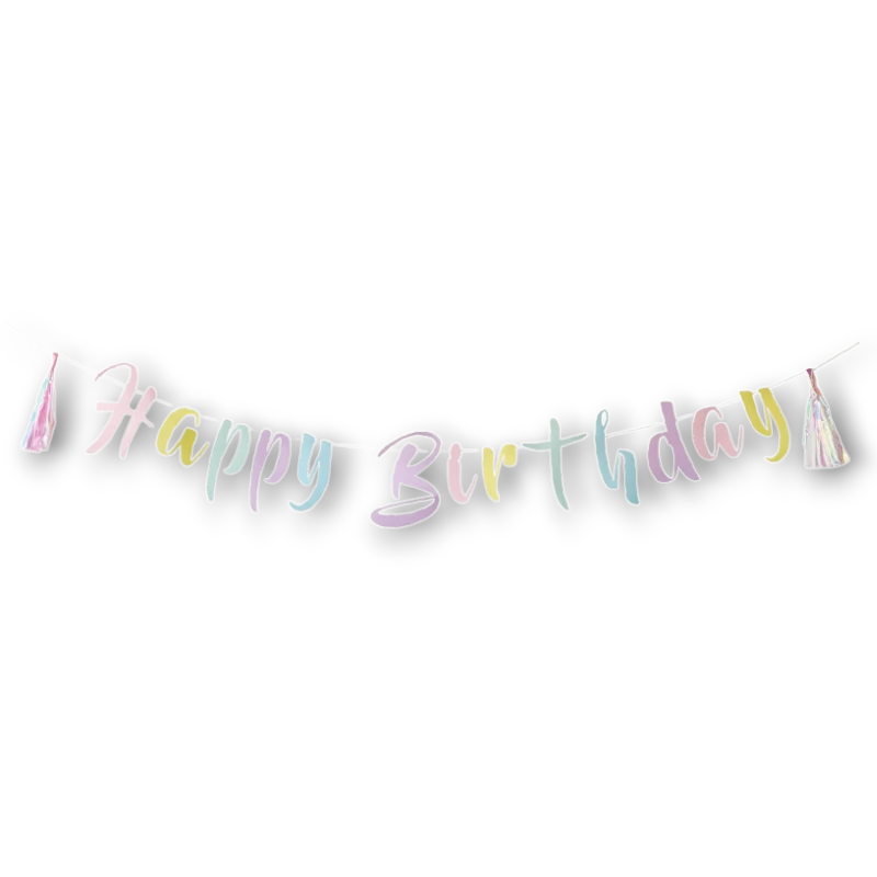 Rainbow Happy Birthday Banner C/1