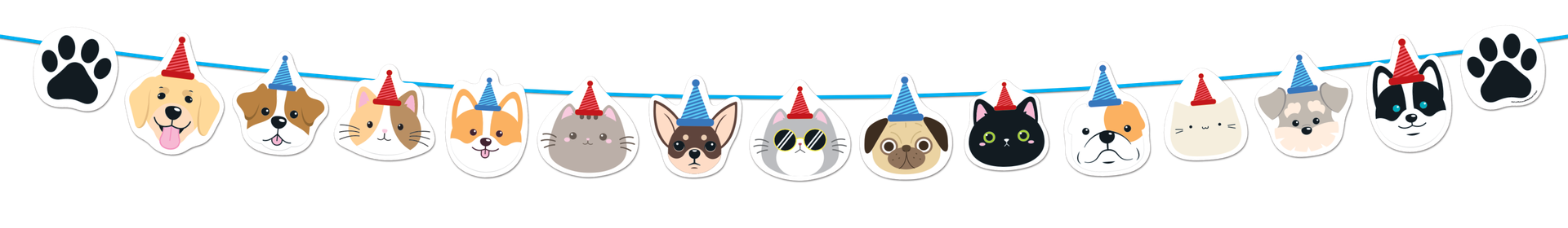 Guirnalda Movil Suajada Happy B-Day Pet C/1