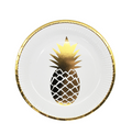 Plato 9" Foil Piña C/8