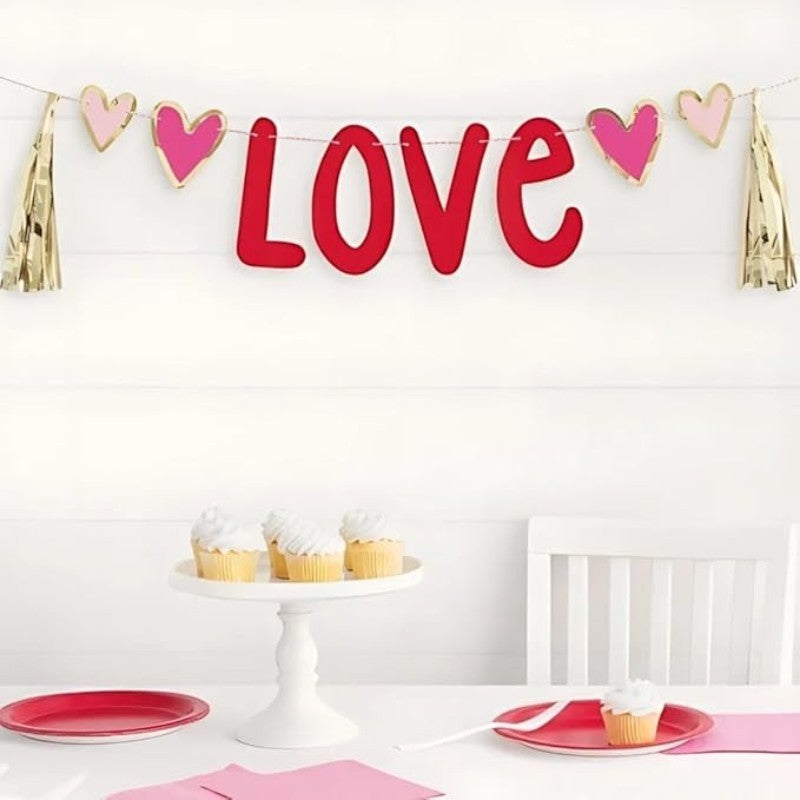 Heart Garland with Tassels C/1