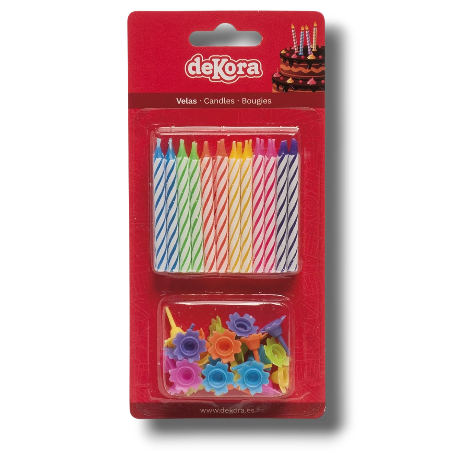 Colored Candles C/24